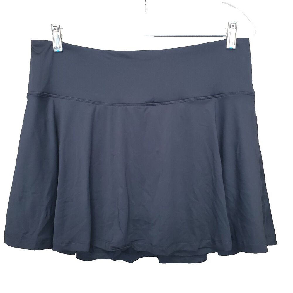 Santiny Black Athletic Skort Zip & Inner Pocket Size XL NWT Tennis Pickleball